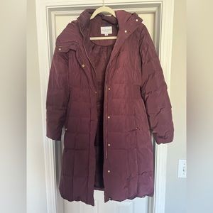Cole Haan maroon winter jacket